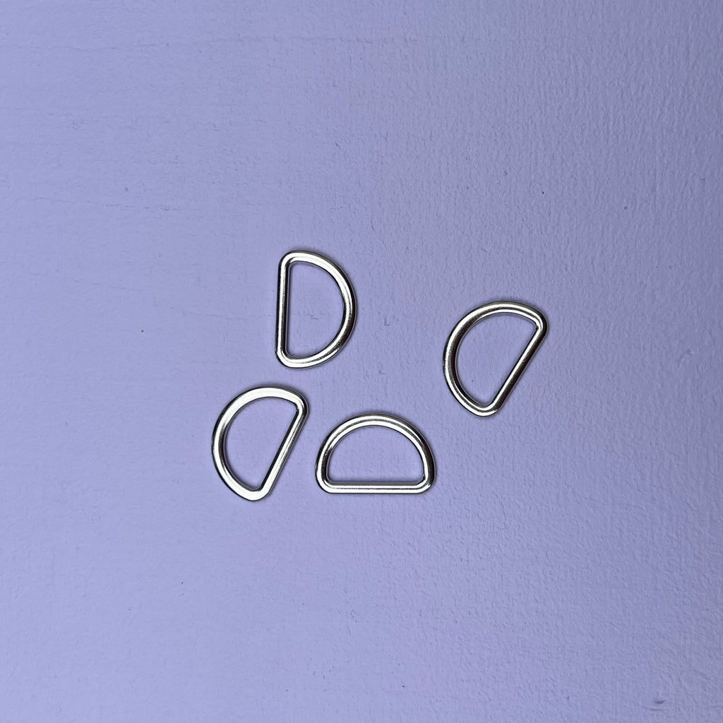 D-ring Sølv (25 mm)