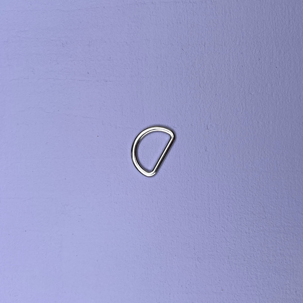 D-ring Sølv (25 mm)