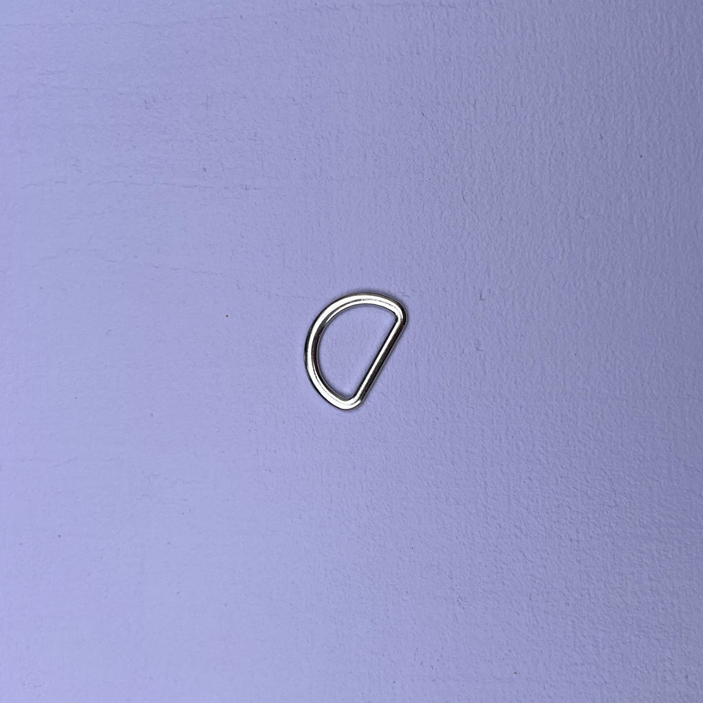 D-ring Sølv (20 mm)