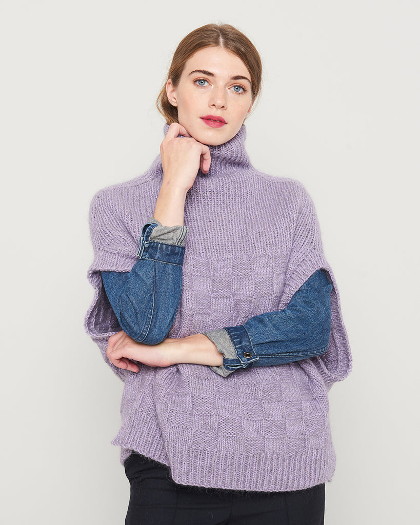 OPSKRIFT: Aksø Strik Poncho