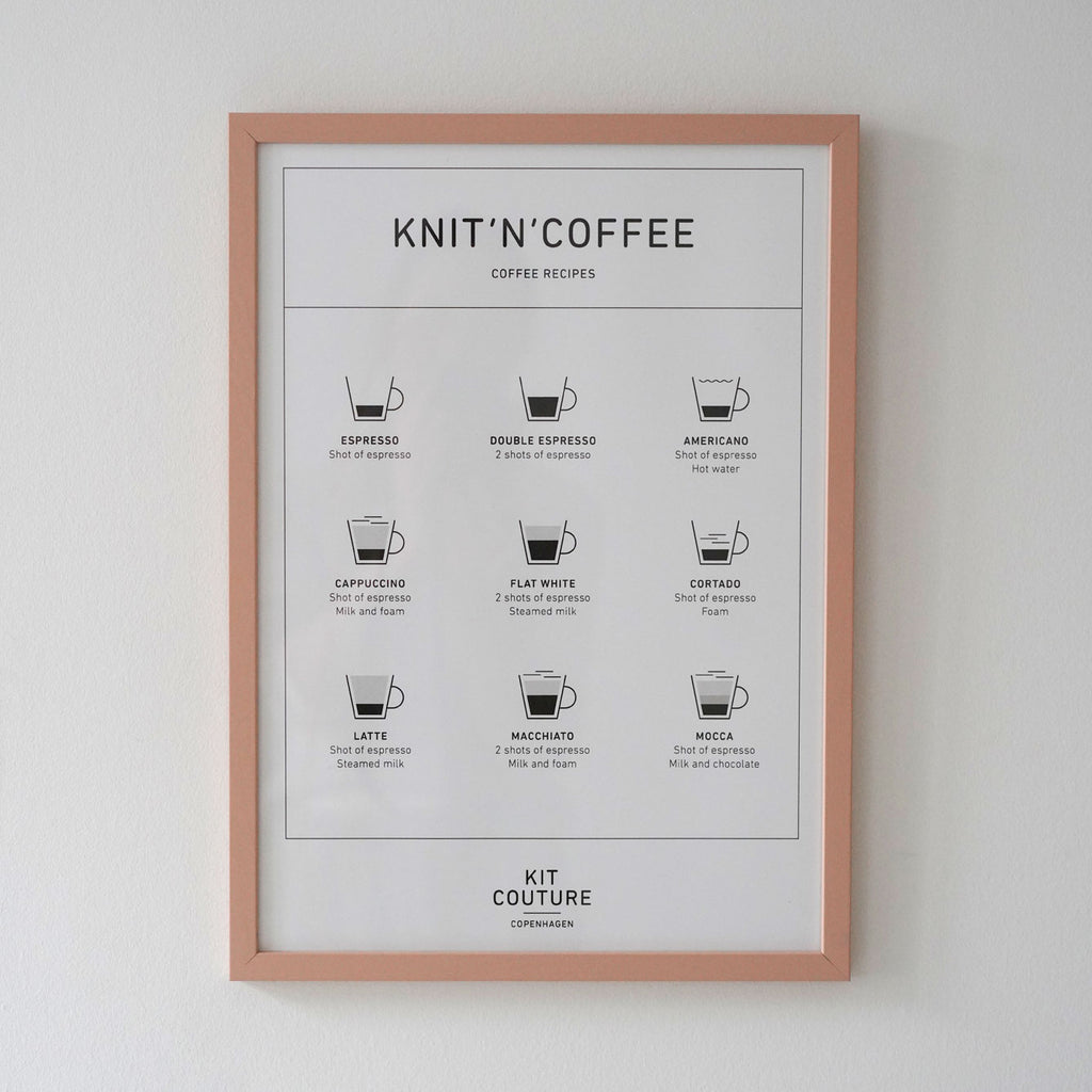 Plakat Knit'n' Coffee