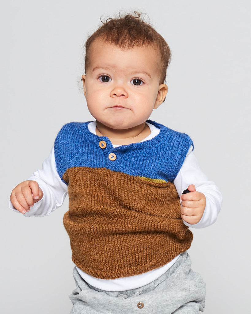 OPSKRIFT: Smøla Strik Vest Baby